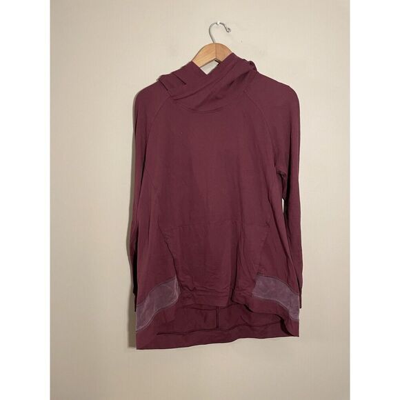 Lululemon Starting Place Hoodie Women’s Size‎ 8 Garnet Red Pullover W3ABWS - Picture 4 of 8